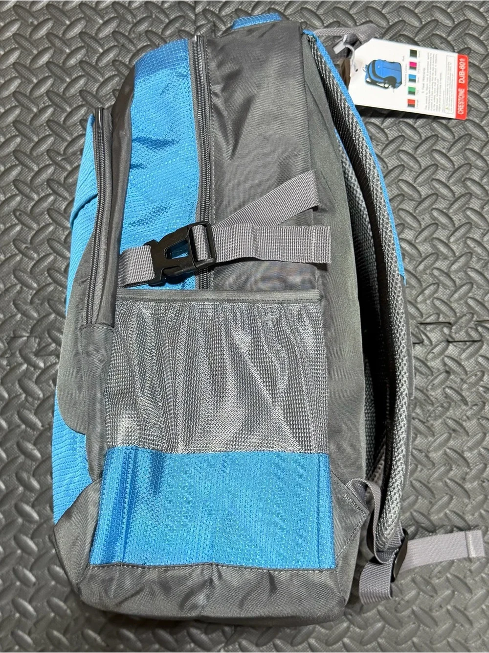 Dejuno Crestone Laptop Backpack Blue Gray Checkpoint Friendly DJB-601 19